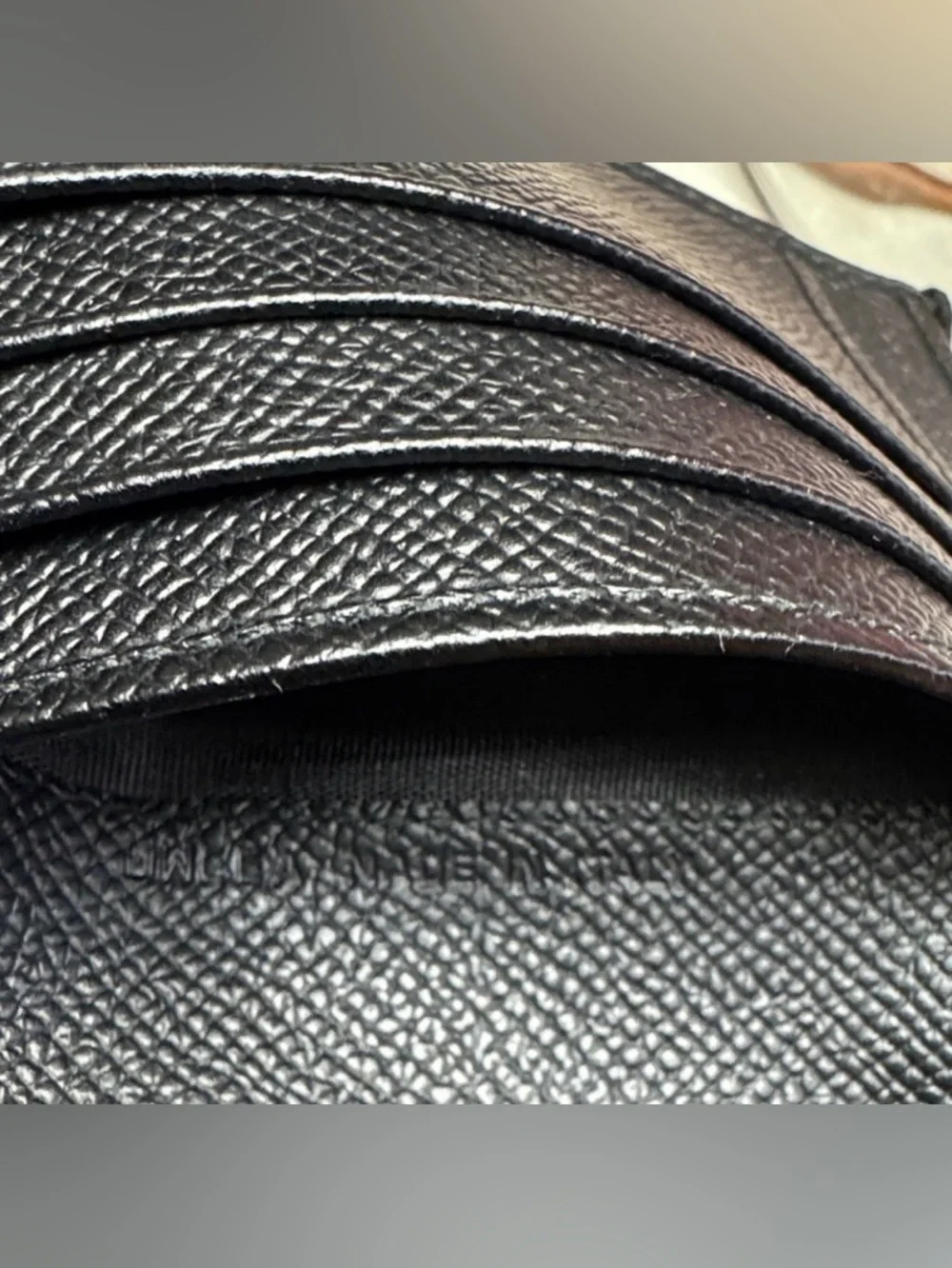 Bvlgari Black Pebbled Leather Men’s Bifold Wallet - Like New